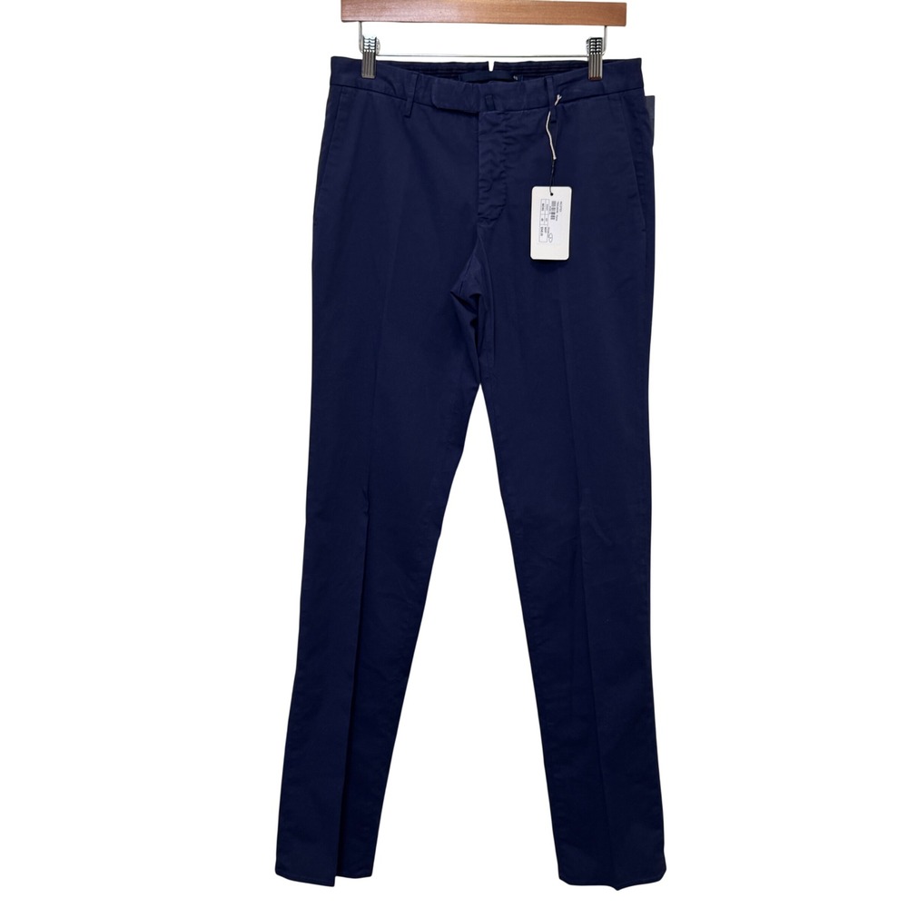 Incotex Mens Slim Fit Trousers IT46 31x35 Midnight Blue Cotton Slowear Luxury